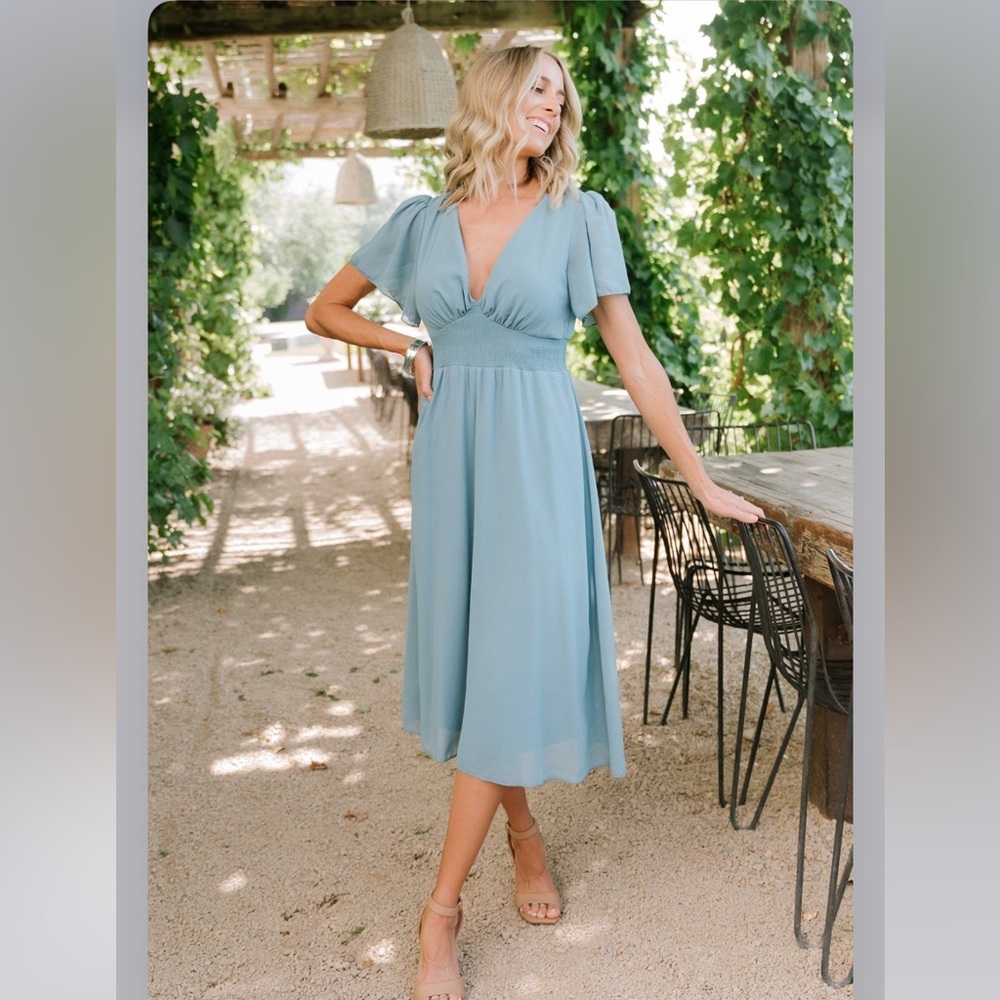 Baltic Born Teal Midi Dress